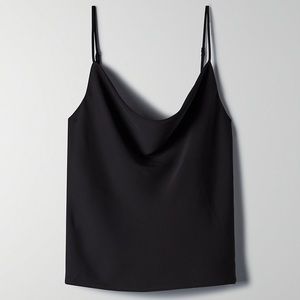 NEW- Aritzia Isaac cowl-neck camisole (M), black